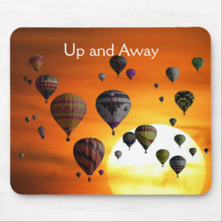 Heißluftballons im Flugmaus Mousepad