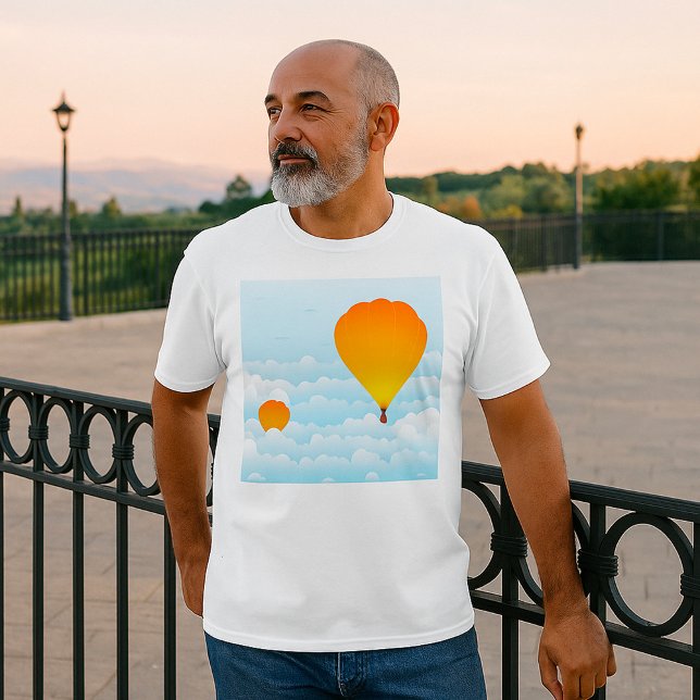 Heißluftballons im Wolkenballon-T - Shirt (Von Creator hochgeladen)