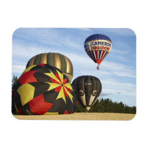 Heißluftballons in der Nähe von Wanaka, Südinsel,  Magnet