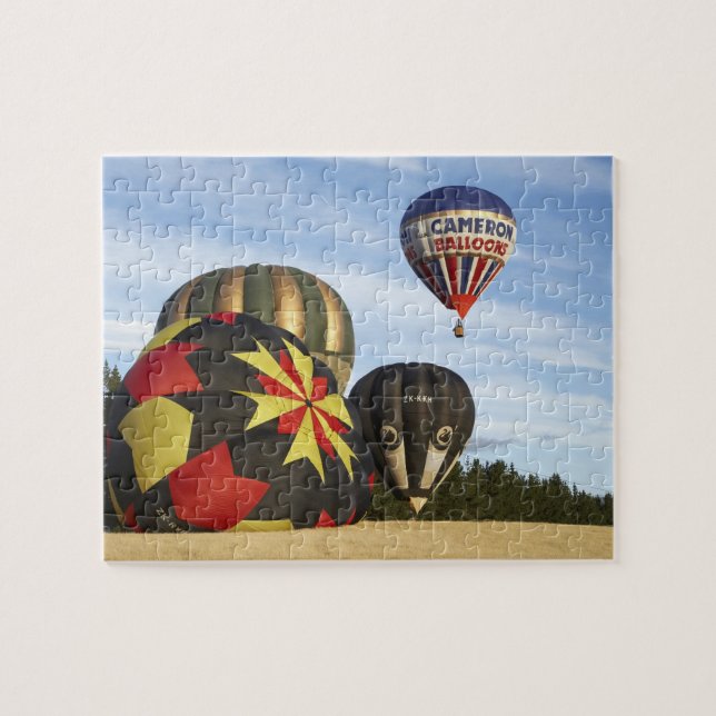 Heißluftballons in der Nähe von Wanaka, Südinsel,  Puzzle (Horizontal)