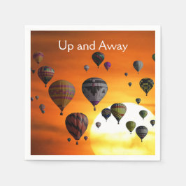 Heißluftballons in Servietten