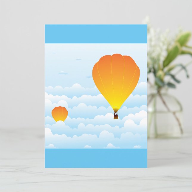Heißluftballons in Wolken Einladung (Von Creator hochgeladen)