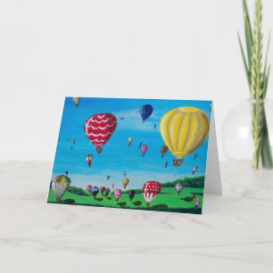 Heißluftballons Karte