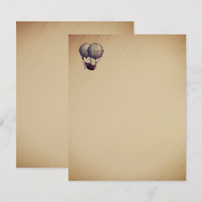 Heißluftballons mit Schiff (Vorne/Hinten)