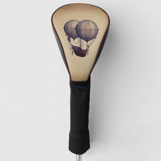 Heißluftballons mit Schiff Golf Headcover (Vorderseite)