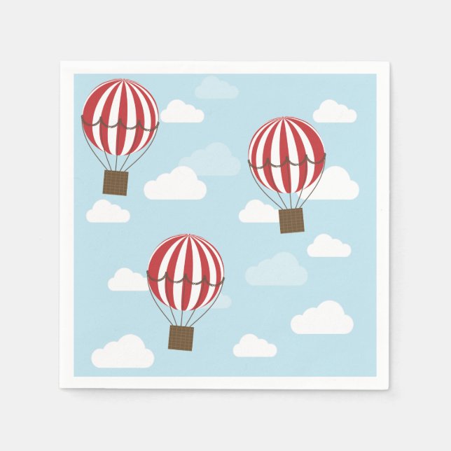Heißluftballons Napkin Serviette (Vorderseite)