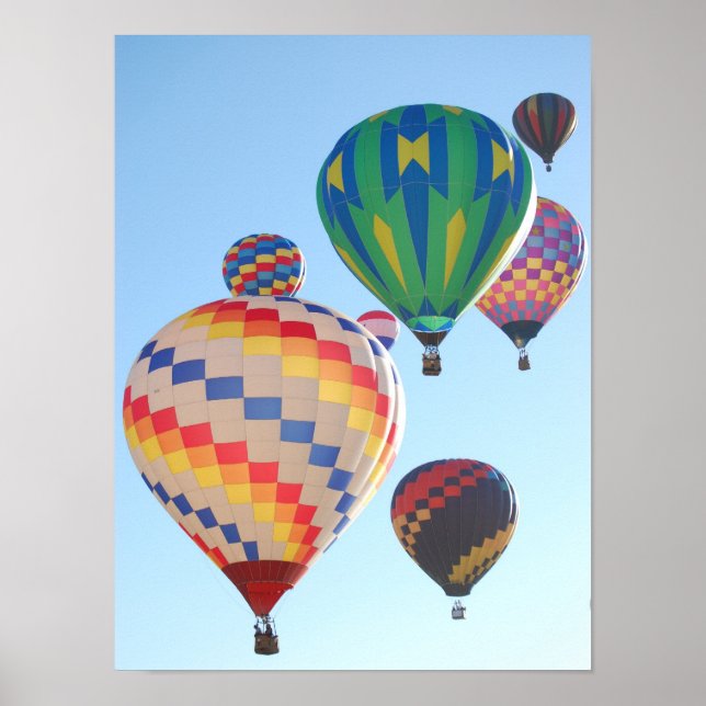 Heißluftballons-Plakat Poster (Vorne)