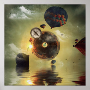 Heißluftballons Poster