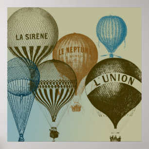 Heißluftballons Poster