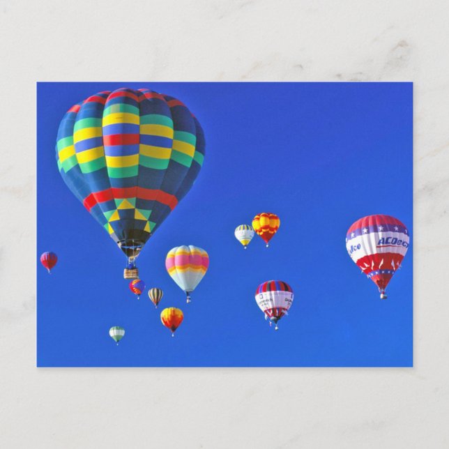 Heißluftballons Postkarte (Vorderseite)