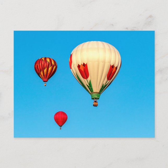 Heißluftballons Postkarte (Vorderseite)