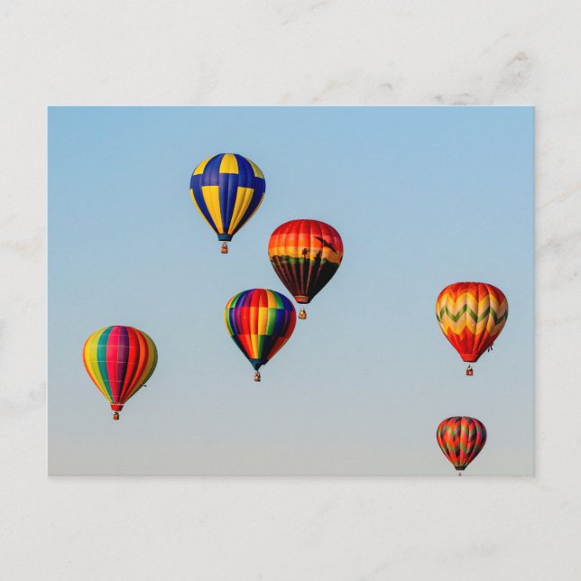Heißluftballons Postkarte (Vorderseite)