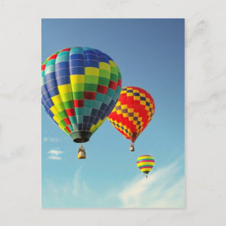 Heißluftballons Postkarte