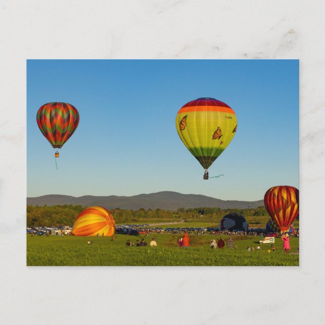 Heißluftballons Postkarte (Vorderseite)