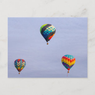 Heißluftballons Postkarte