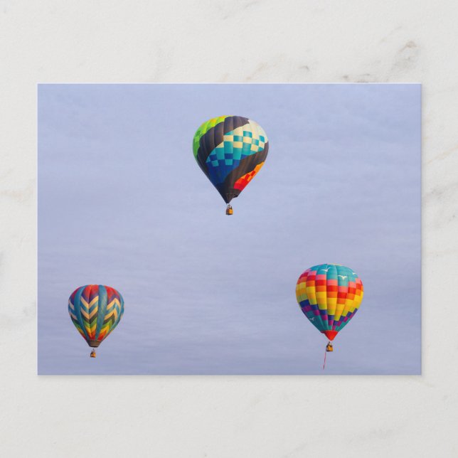 Heißluftballons Postkarte (Vorderseite)