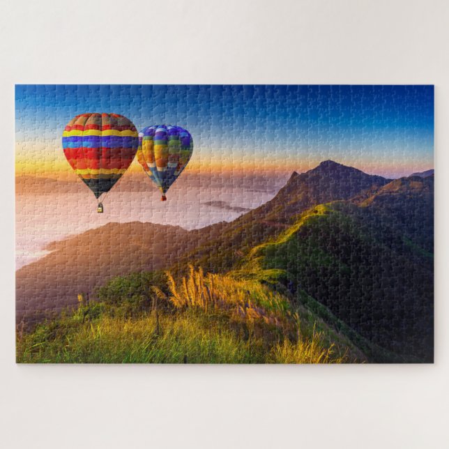 Heißluftballons Puzzle (Horizontal)