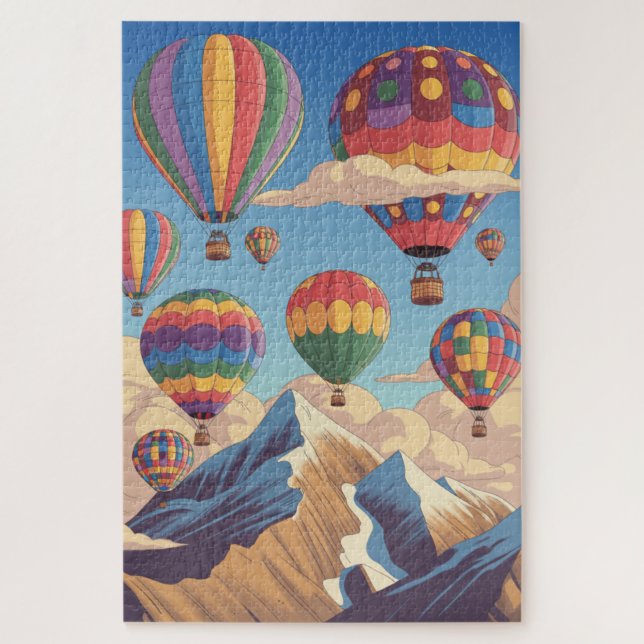 Heißluftballons Puzzle (Vertikal)