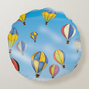Heißluftballons Rundes Kissen
