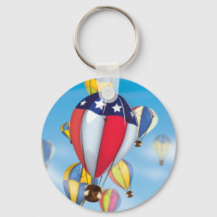 Heißluftballons Schlüsselanhänger