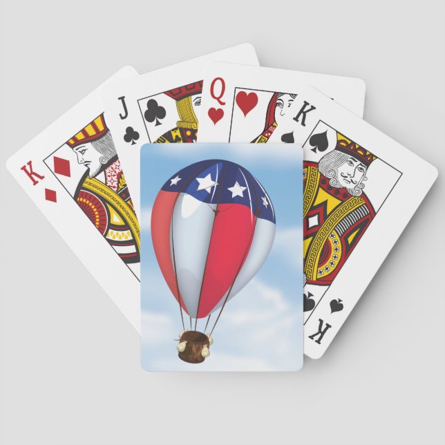 Heißluftballons Spielkarten (Rückseite)