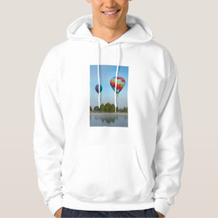 Heißluftballons über dem See, NZ Hoodie