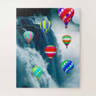Heißluftballons über Niagara Falls Jigsaw Puzzle