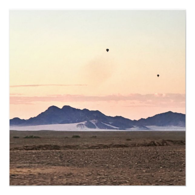 Heißluftballons über Sossusvlei Fotodruck (Vorne)