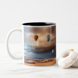 Heißluftballons Zweifarbige Tasse
