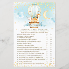 Heißluftballontiere über oder unter Spiel