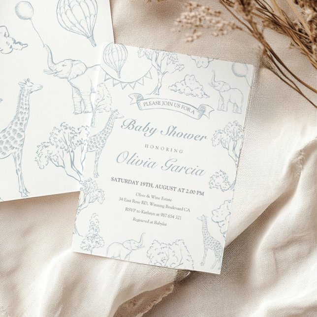 Heißluftballontoilettendusche Einladung (Von Creator hochgeladen)