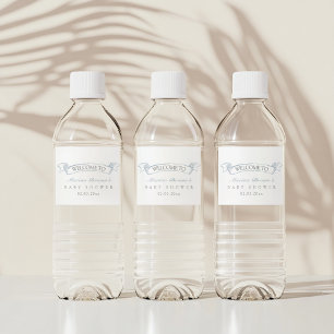 Heißluftballontoilettendusche Wasserflaschenetikett