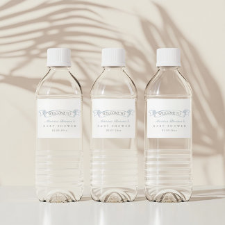 Heißluftballontoilettendusche Wasserflaschenetikett