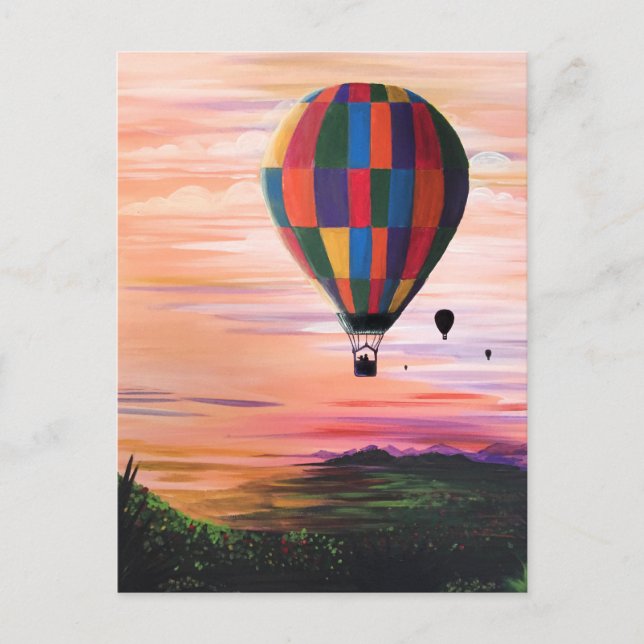 Heißluftfahrt Postkarte (Vorderseite)