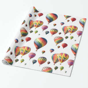 Heißluftim Ballon aufsteigen Packpapier
