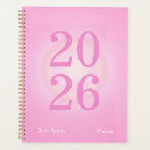Heißrosa Aura Big Year Planer