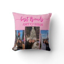 Heißrosa-Besten-Freunde-3-Foto-Collage-Andenken