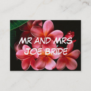 Heißrosa Blumen Neue Heimat Adresskarten Visitenkarte