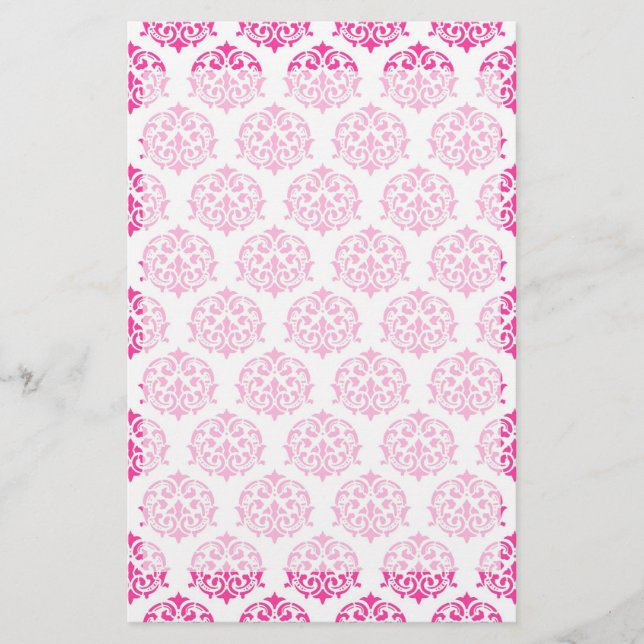 Heißrosa Dambe Briefpapier (Vorderseite)