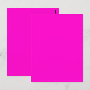 Heißrosa Einheitliche Farbe Postkarte