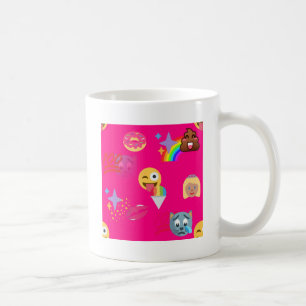 heißrosa Emoji Tasse
