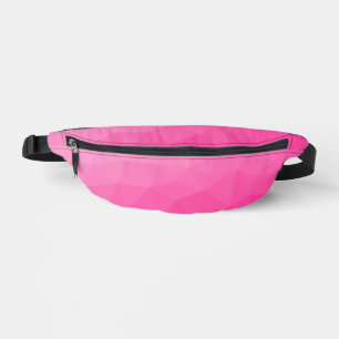 Heißrosa Farbverlauf geometrisches Netz Muster Bauchtasche