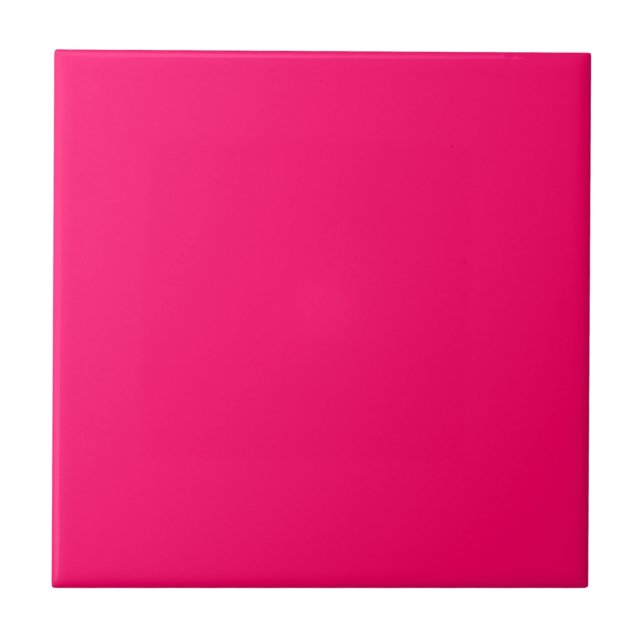 Heißrosa Fliese (Vorderseite)