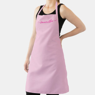 Heißrosa Mädchen-Signatur Schürze