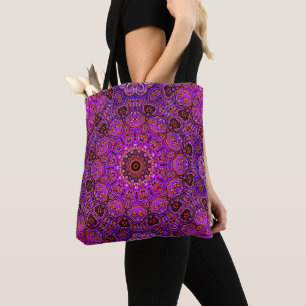 Heißrosa Mandala-Kaleidoskop-Muster