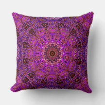 Heißrosa Mandala-Kaleidoskop-Muster