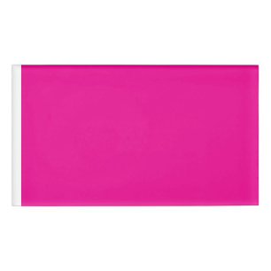 Heißrosa Namensschild   Mutige Unternehmensmarke Namenschild
