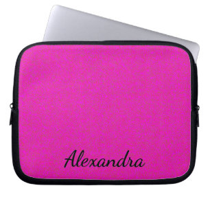 Heißrosa personalisierte Laptop-Hülle Laptopschutzhülle