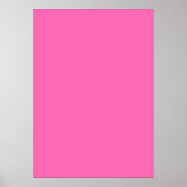 Heißrosa Poster (Vorne)