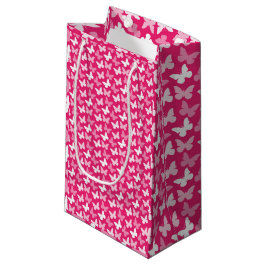 Heißrosa Schmetterlinge Geschenktasche, Schmetterl Kleine Geschenktüte